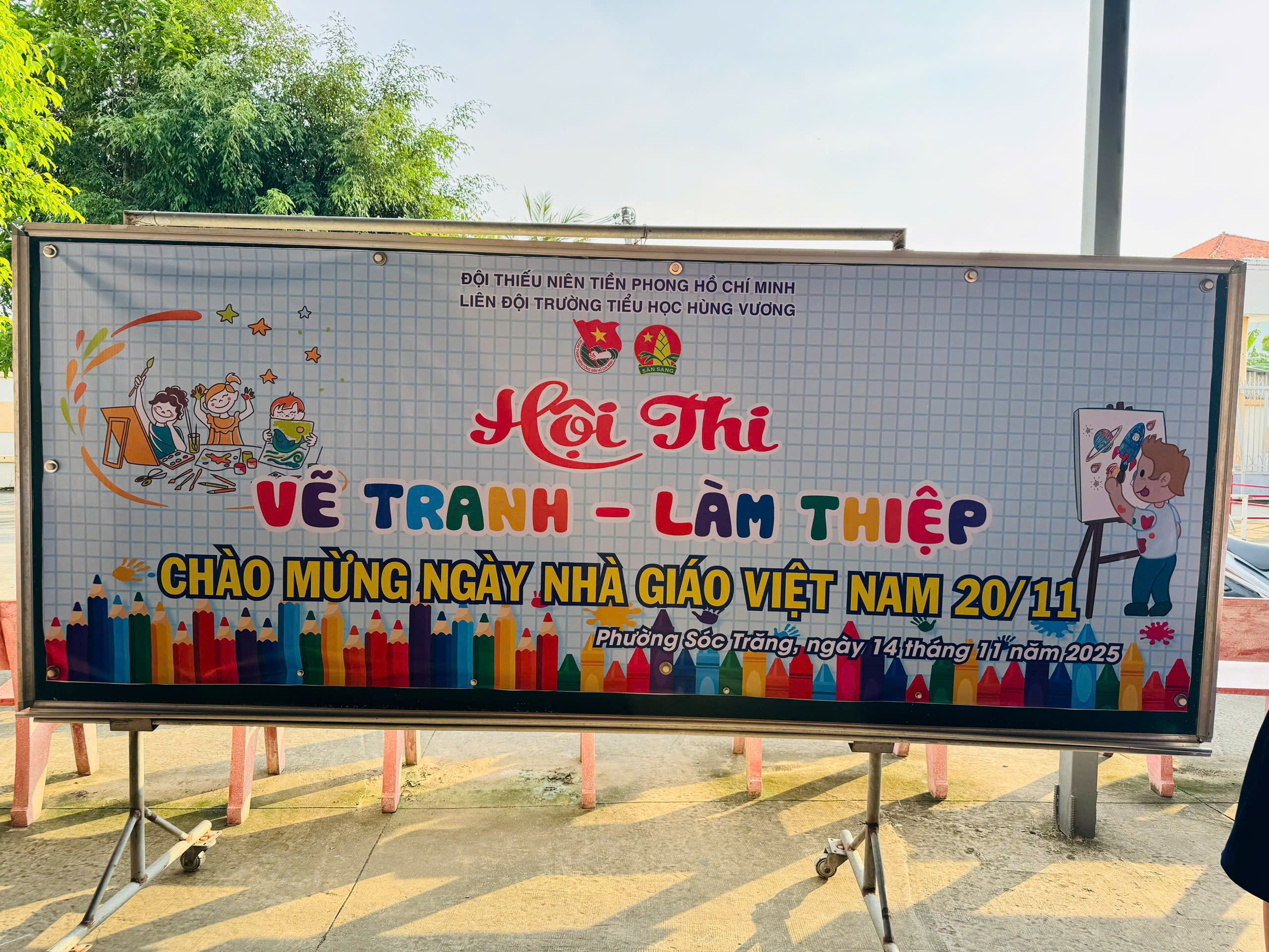 TRƯỜNG TIỂU HỌC HÙNG VƯƠNG TỔ CHỨC HOẠT ĐỘNG VẼ TR
